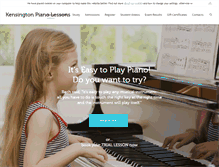 Tablet Screenshot of kensingtonpianolessons.com
